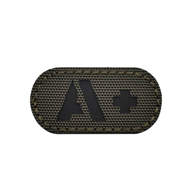 A B O Positive Blood Type IR Reflective Patch Military Tactical Hook and Loop Fastener Patches Badge for Backpacks Hat 5x2.5cm
