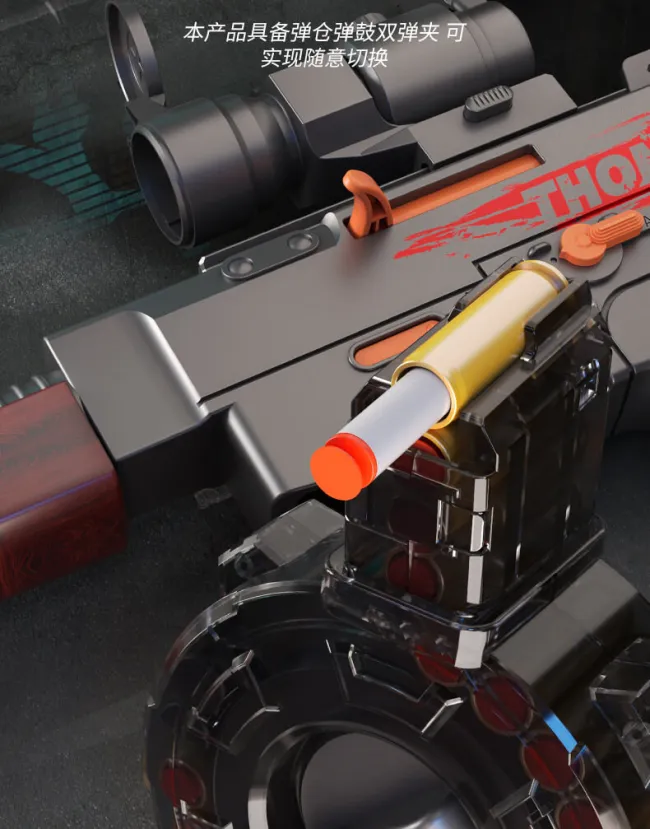 Thompson Electric Shell Eject Submachine Foam Dart Blaster