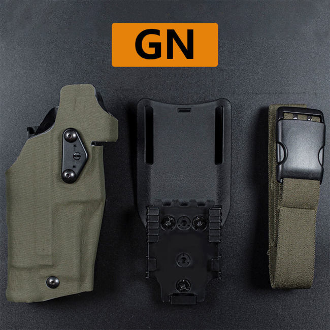 6354DO Tactical Universal Quick Release Gun Holster Pistol Carry Case For Glock 17 19 with X300 X300U Airsoft Weapon Flashlight