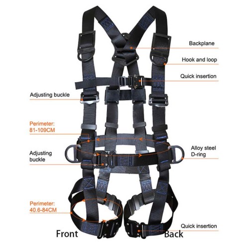 Aerial Work Safety Belt Construction Protection High-altitude Rock Climbing Outdoor Expand Training Full Body Harness Safe Rope