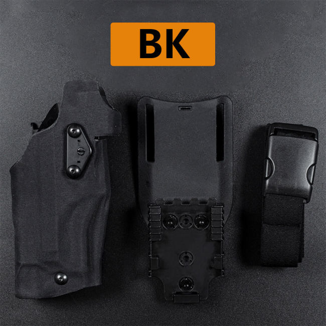 6354DO Tactical Universal Quick Release Gun Holster Pistol Carry Case For Glock 17 19 with X300 X300U Airsoft Weapon Flashlight