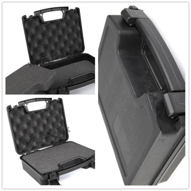 ABS Tactical Hard Pistol Case Gun Case Padded Foam Lining for hunting airsoft Holsters & Pouches