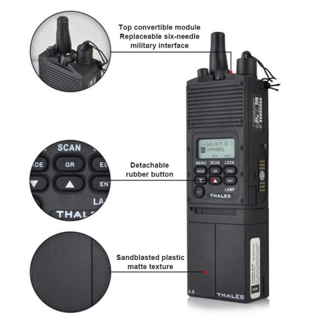 Can be modified with PRC148/152 Walkie-talkie Radio Shell 1:1 PRC148 Dummy Radio Case Airsoft Tactical Headset Accessories