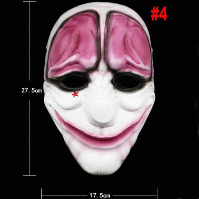 Scary Clown Mask Payday 2 US Flag Masks Masquerade Carnival Party Horrible Funny Halloween Prop Supplies