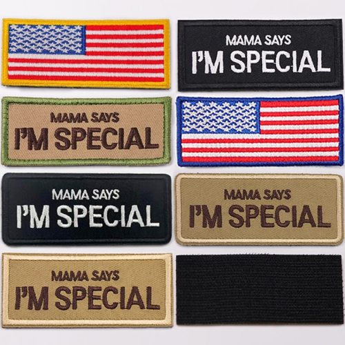 Embroidered Patches For Clothing Embroidery Flag Tactical Military Outdoor Armband Fusible Iron On Parches De Sew Badges Mochila