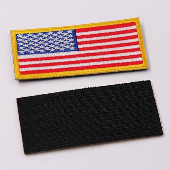 Embroidered Patches For Clothing Embroidery Flag Tactical Military Outdoor Armband Fusible Iron On Parches De Sew Badges Mochila