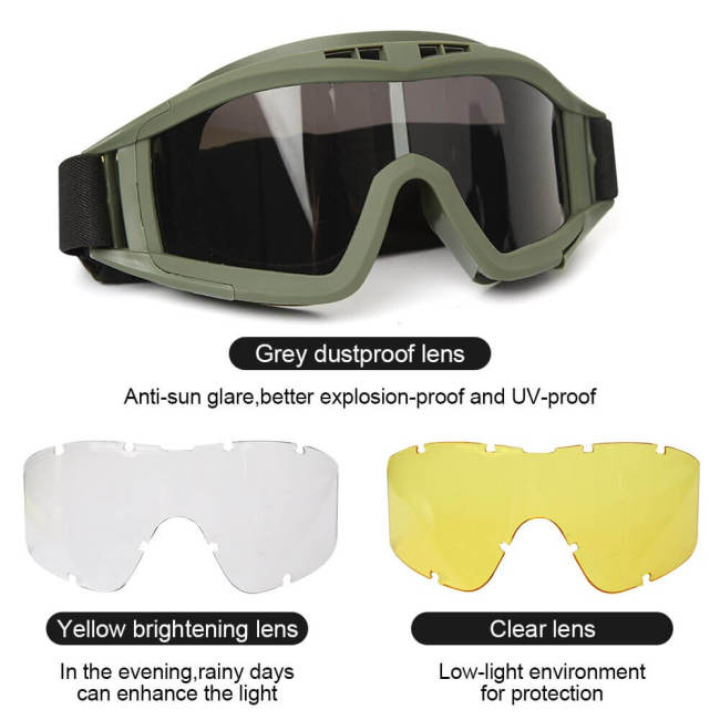 Tactical Goggles Face Eye Protection For Gel Blaster Skirmish
