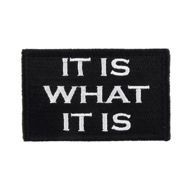 Skull Embroidered Patch Funny Buzzword Military Slogan Sticker Decal Army Operator with Hook and Loop Tactical Patches