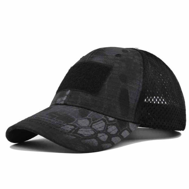 Outdoor Hiking Summer Sun Velcro Tactical Hats Camouflage Cap Men's Mesh Adjustable