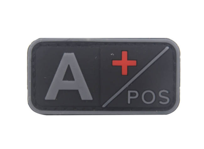 A B AB O Rh + - Positive Negative 3D PVC Blood Type Patch Military Hook and Loop Sew on Patches Badge for Backpacks 5x2.5cm