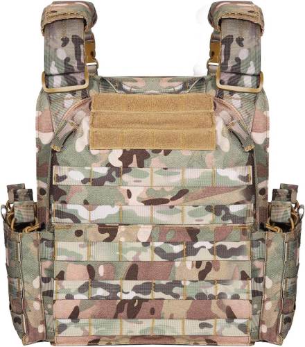 YAKEDA Tactical Quick Release Outdoor Military Airsoft Vest Adjustable 1000D