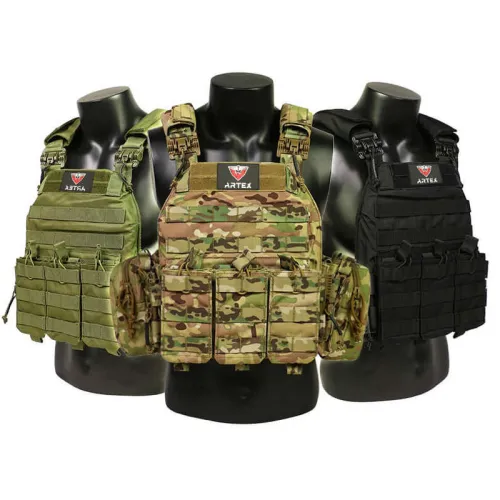 Tactical Vest Quick Release for Men Outdoor Molle Airsoft Vests Adjustable Breathable Weighted Gear for CS/Training