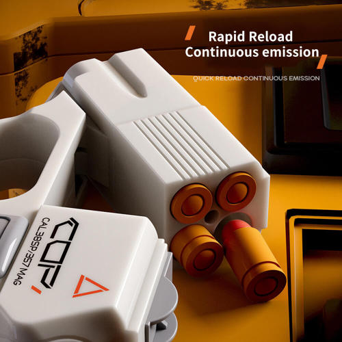 COP 357 Mini Foam Dart Blaster | Soft Bullet Toy | Compact Pistol