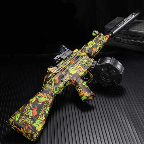 MP5-K Graffiti Electric Drum Fed Orbi Blaster Gel Gun
