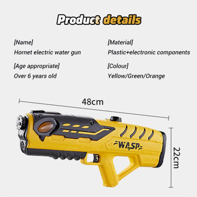 WASP Electric Full Auto High Pressure 3-Nozzle Water Gun