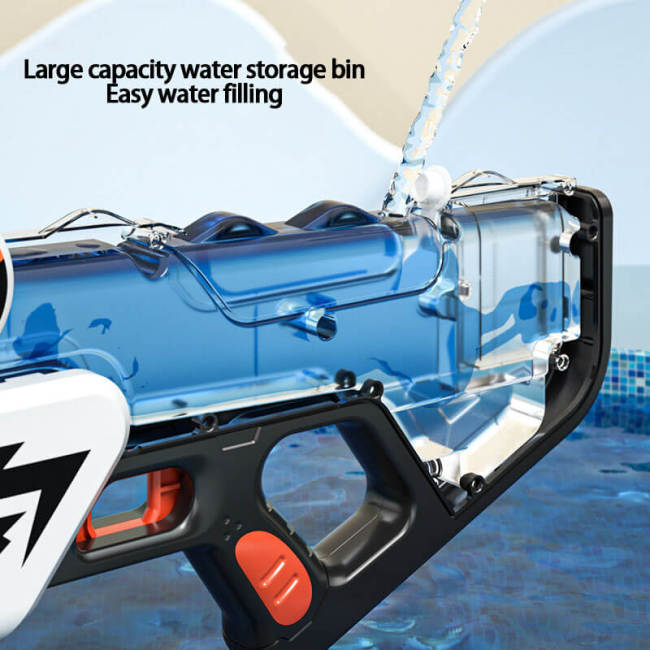 Crocodile Electric Auto Refill Squirt Blaster Water Gun Kids Pool Toys