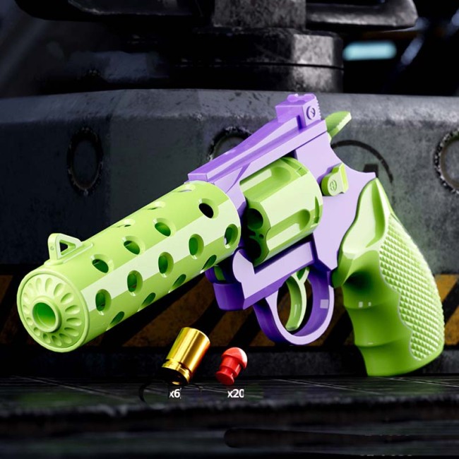 Carrot Revolver Shell Eject Blaster Fidget Toy Gun