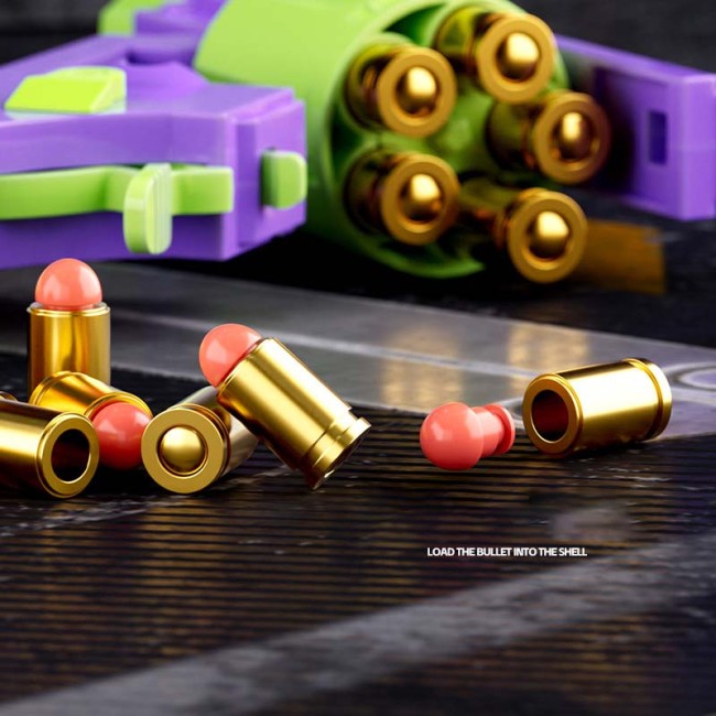 Carrot Revolver Shell Eject Blaster Fidget Toy Gun