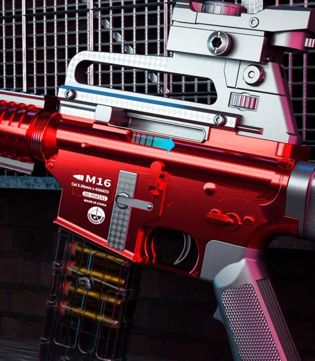 Manual M16 A4 Shell Ejecting Foam Dart Blaster