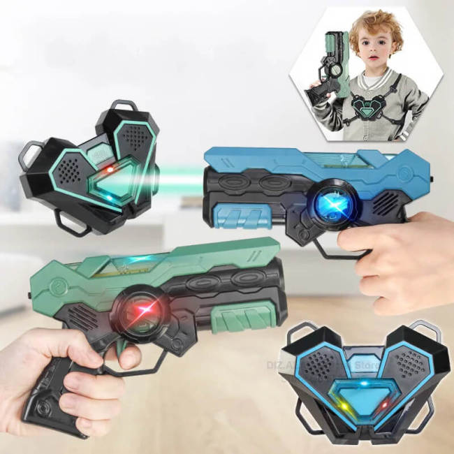 Laser Tag Battle Game Set Electric Infrared Toy Guns for Children Indoor Outdoor Sports