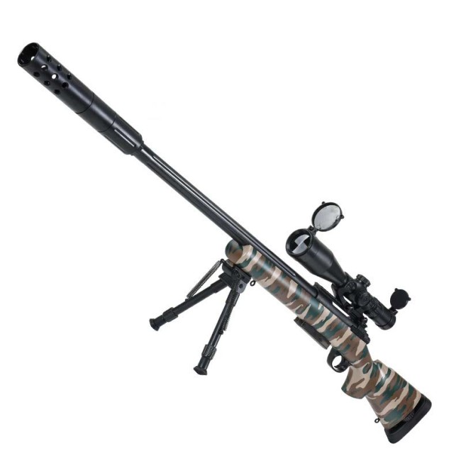 Manual M24 Camouflage Bolt Action Mag-Fed Gel Ball Blaster