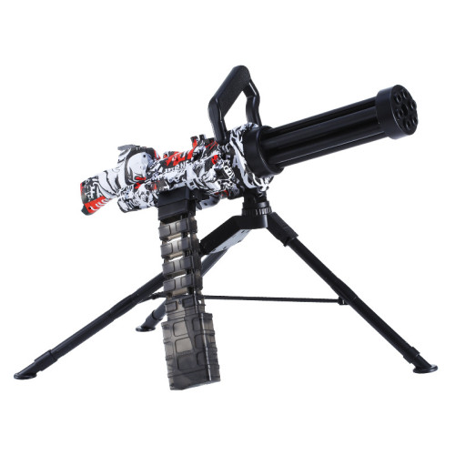 Electric Large Mag-Fed Gatling Graffiti Gel Ball Blaster Toy Gun