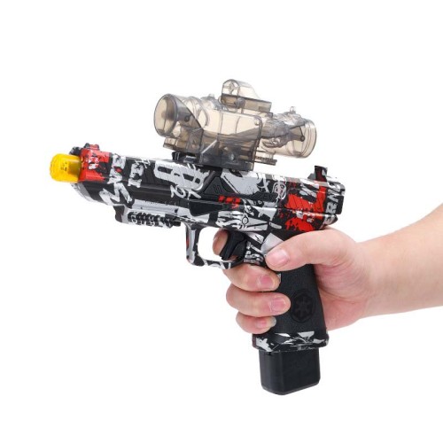 Hopper-Fed Electric Graffiti Glock Gel Ball Blaster Kids Toy