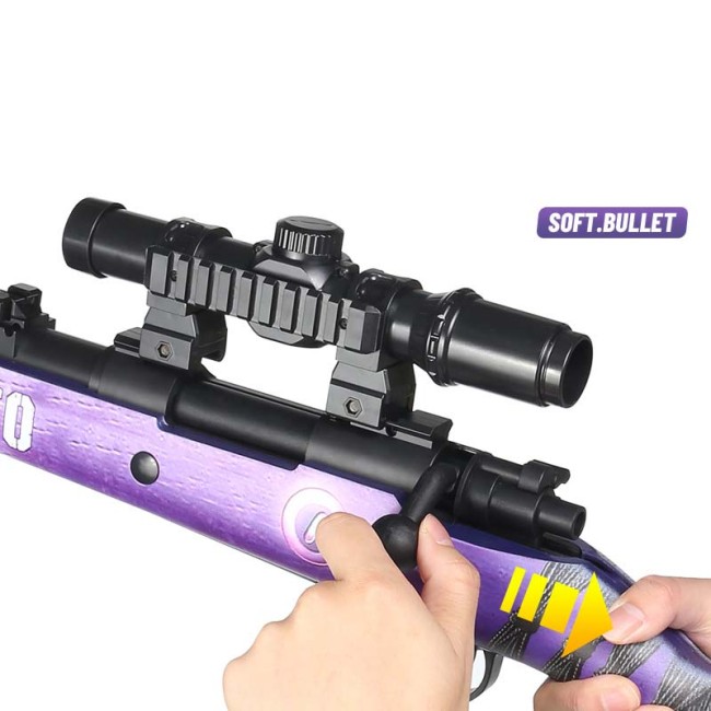 JY 98k Manual Sniper Blaster Shooting Gel Balls & Foam Darts