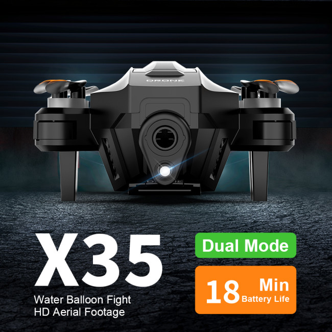 X35 Gel Ball Blaster Drone Water Beads Quadcopter