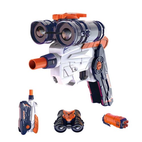 Meta Foam Blaster Disc Flyer Launcher with Binocular Shooting 3-in-1 