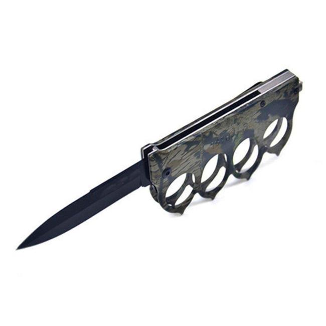 Outdoor Tactical Folding Pocket Knife with Camo Handle Camping Knives Tool