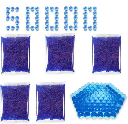50000pcs Gel Ball Refill Ammo for Gel Blasters - Color Blue