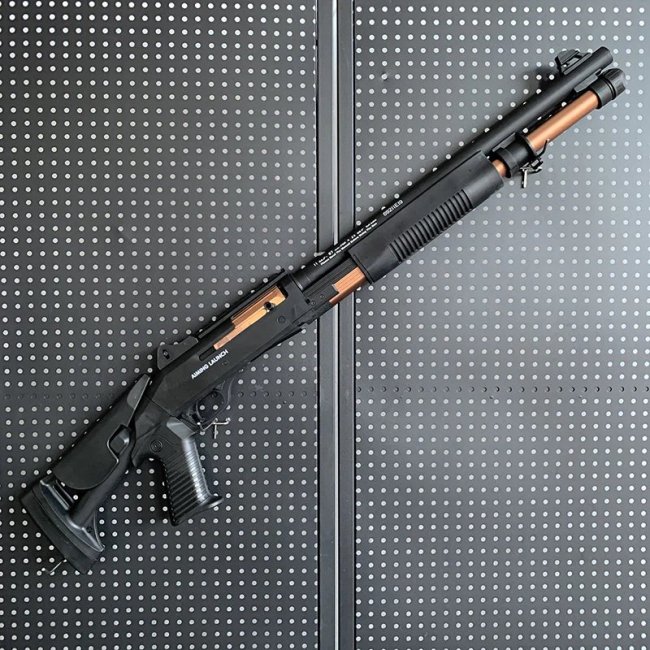 UDL Black XM1014 Shell Ejecting Shotgun Foam Blaster