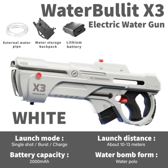 WaterBullit X3 Electric Pulse Powerful Water Gun