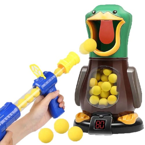Shooting Duck Scoring Soft Foam Ball Blaster Interactive Toy