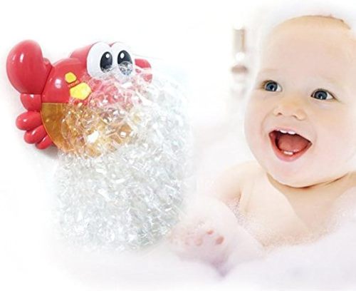 Bathtub Bath Toy Crab Bubbler Bubble Machine with Nursery Rhyme