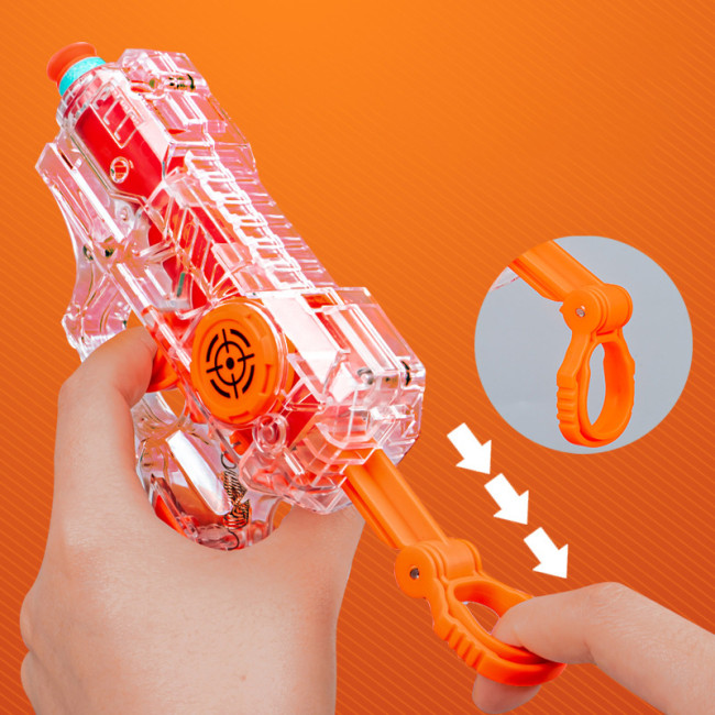 Mini Transparent Shell Manual Foam Blaster Kids Toy