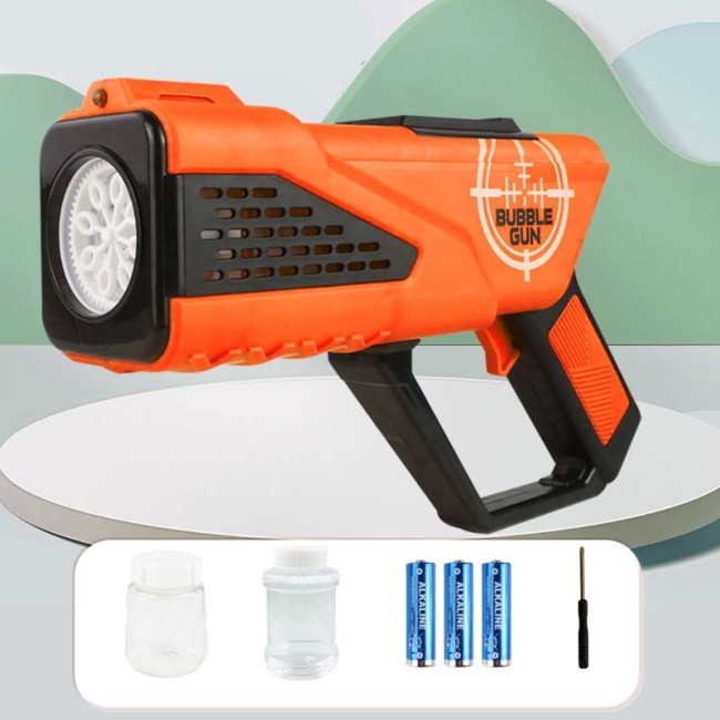 8-Hole Electric Full Automatic Bubble Machine Blower with Led Light