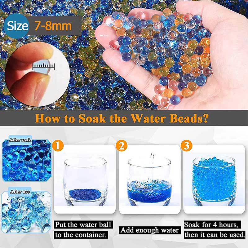 How to soak the water beads