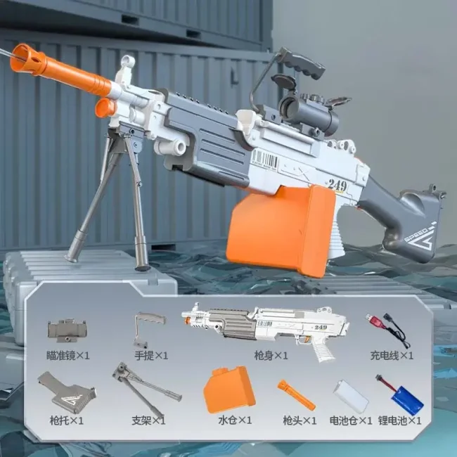 M249 SAW Electric Auto Large Capacity Water Blaster