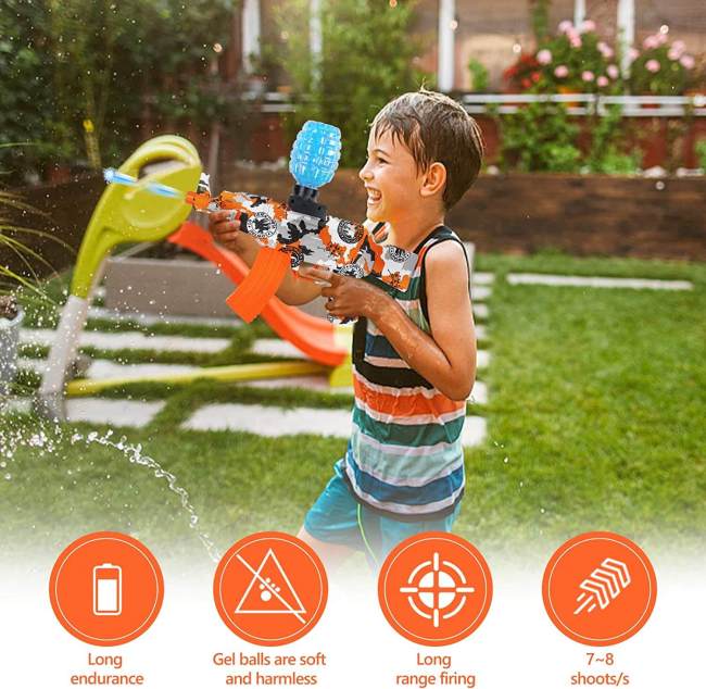 RS99-76 Electric AK Graffiti Gel Ball Blaster