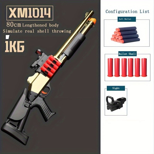 XM1014 Hand Loaded Toy Shotgun(US Stock)
