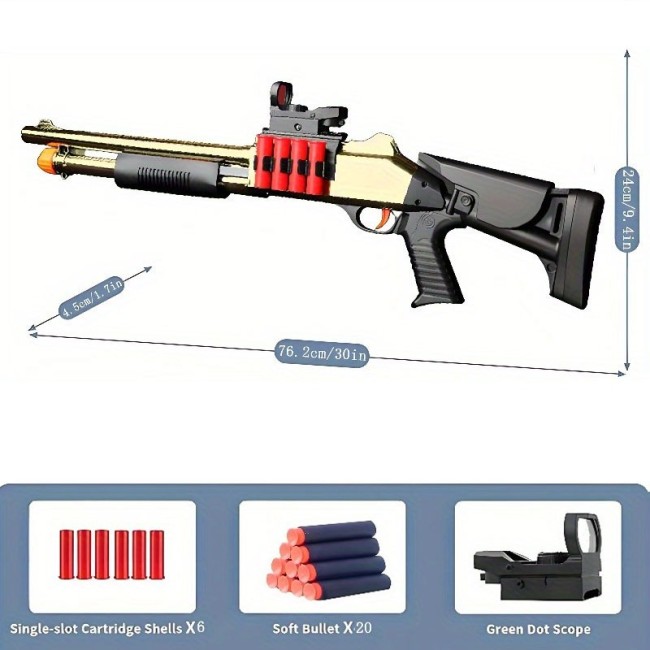 XM1014 Hand Loaded Toy Shotgun(US Stock)