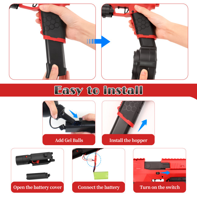ZhenDuo X6 Electric Full Automatic Nylon Gel Blaster(US Stock)