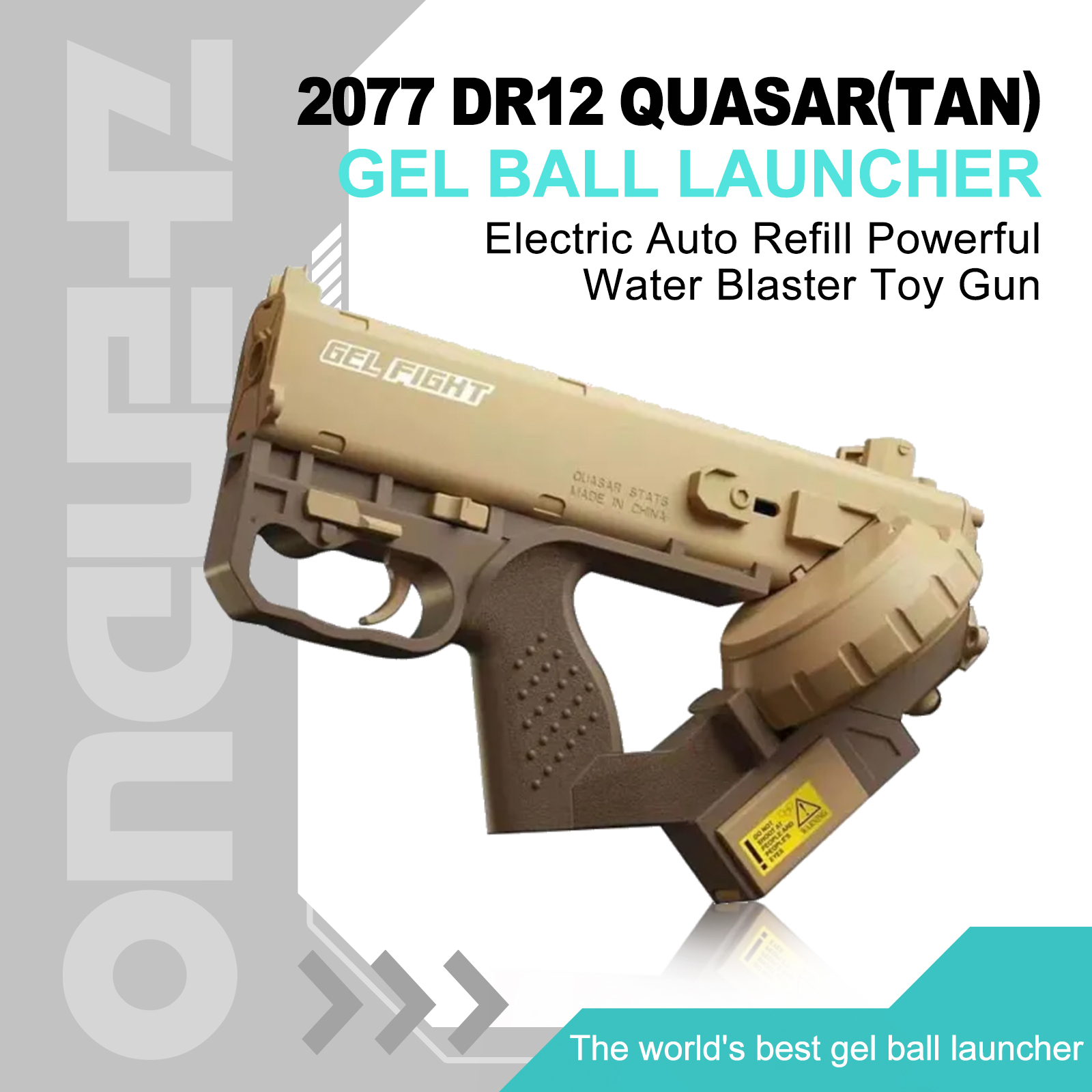 Quasar Rifle Cyberpunk 2077 DR12 Quasar Gel Blaster | Cyberpunk Style | High ...