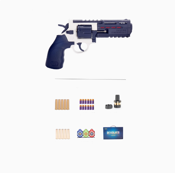 XYL MP360/BRODAX44 revolver Foam Blaster | Blue | Shell Ejecting | $49.99