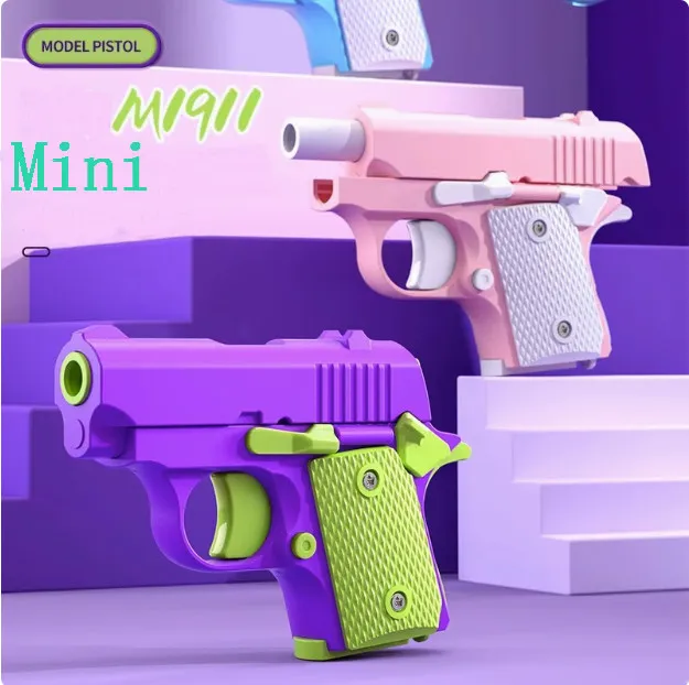 Mini 1911 3D printed decompression toy gun