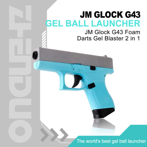 JM Glock G43 Foam Darts Gel Blaster 2 in 1