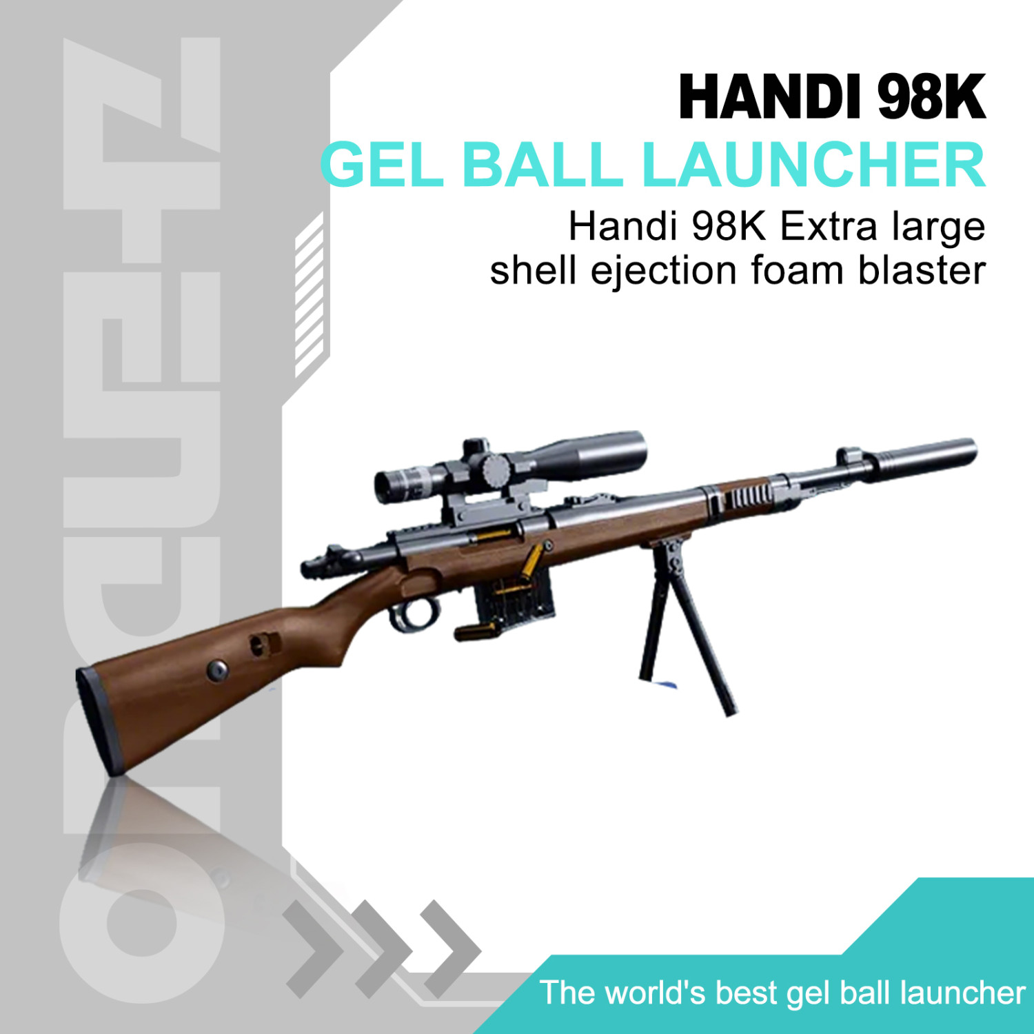 Handi 98K Foam Blaster | Wood or Red | Shell Ejecting | $69.99