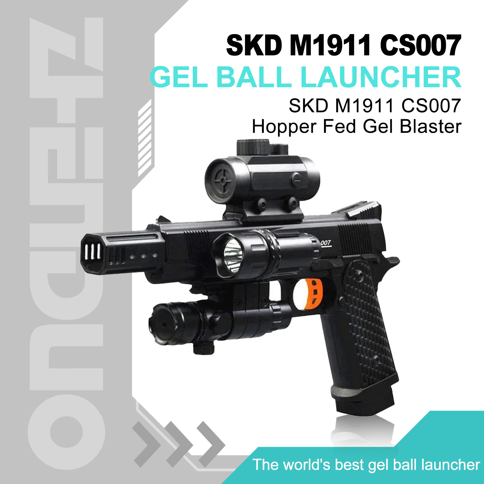 M1911 Gel Blaster Pistol | Hopper Fed | High Precision